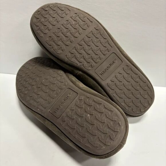 Tempur-Pedic Men’s Tatum Brown Casual Slippers, Size 12 EE